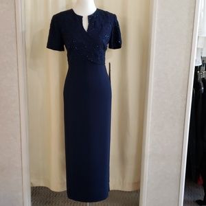 NWT Navy short sleeve dress size 6P